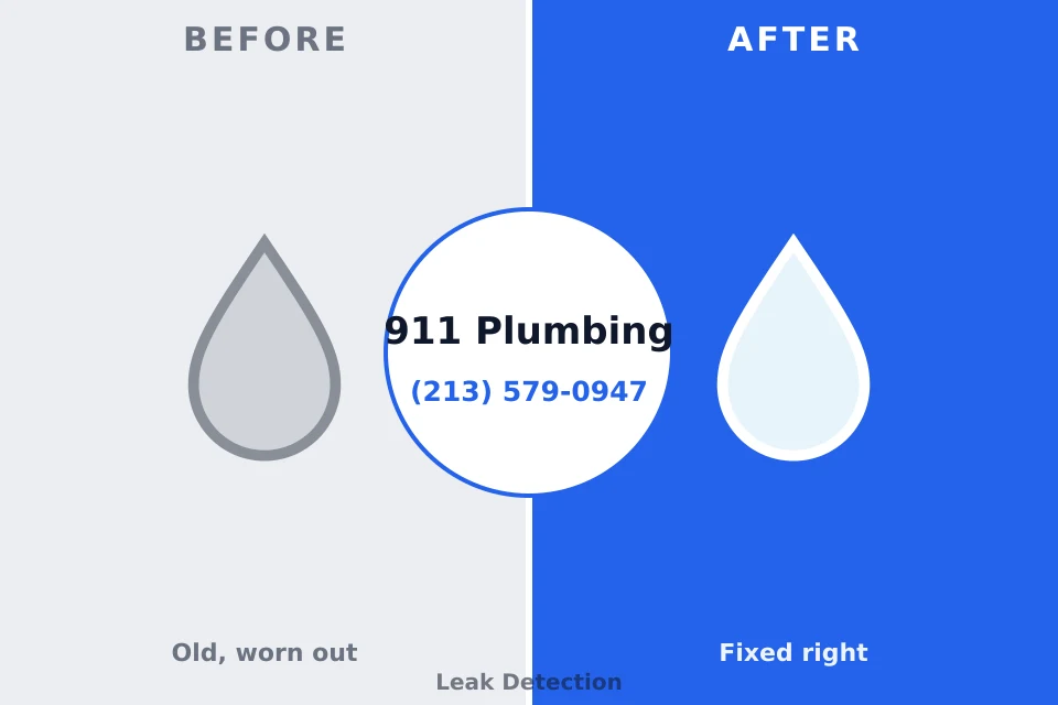 Before and after: plumbing repair Fairmount Heights, MD